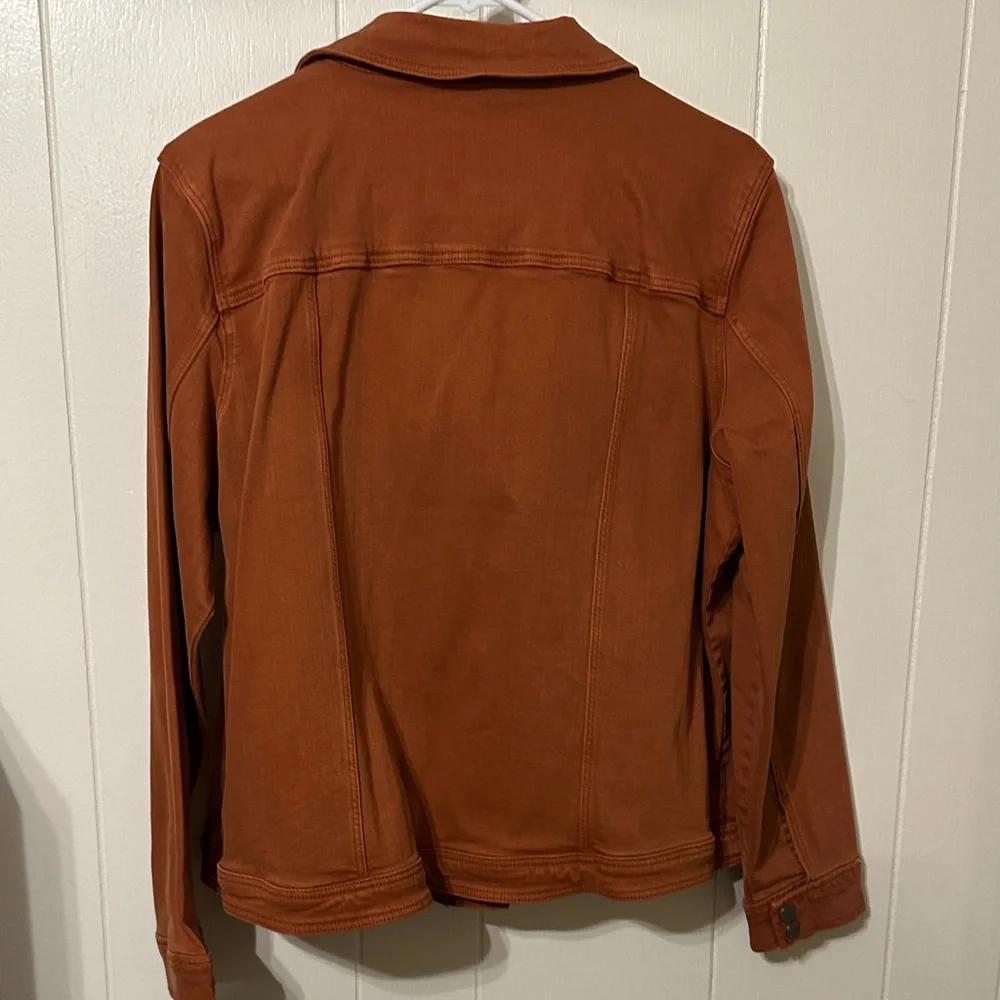 Liverpool Rust Orange Moto Jean Jacket - Picture 3 of 3